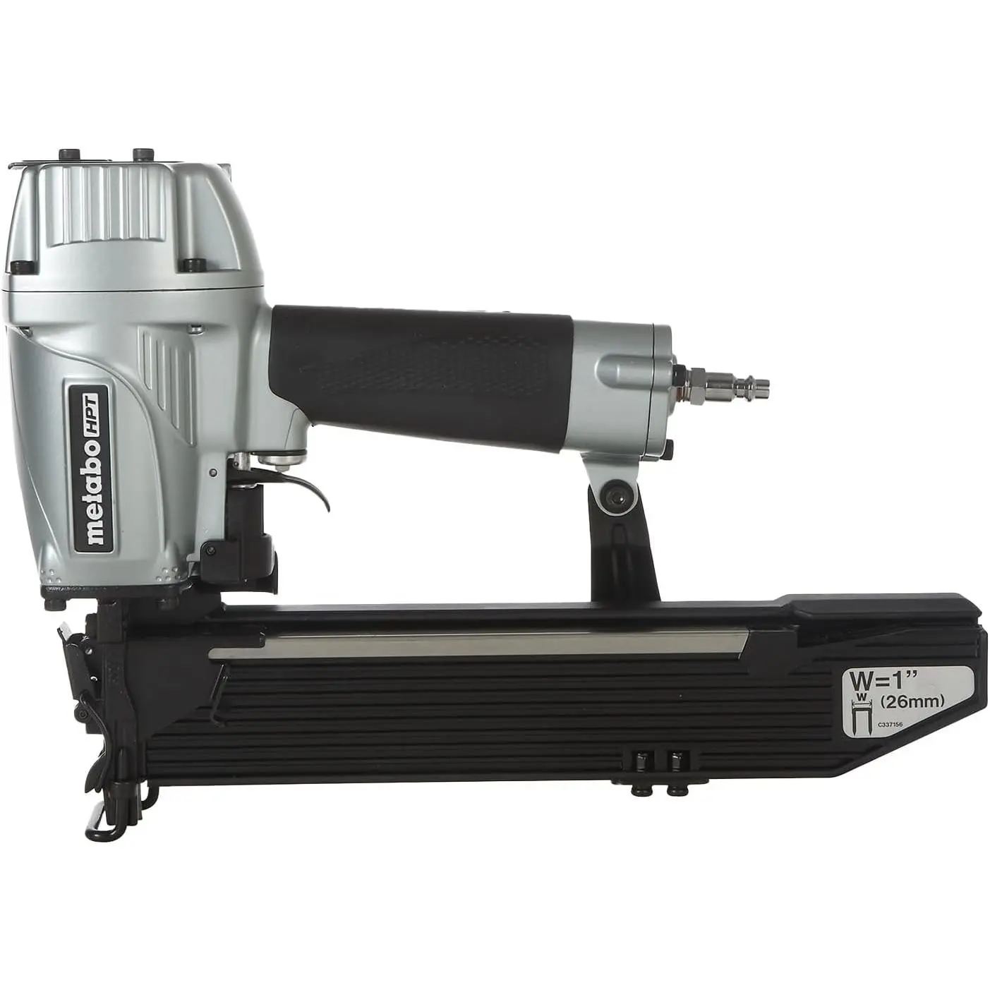 Metabo HPT Wide Crown Stapler, Pro-Preferred Pneumatic Power Nailers, Lathing Tool for Sheathing & Insulation, Quick Response, 16 Gauge, Up to 150 1" Wide Crown Staples, Length 1" to 2", N5024A2