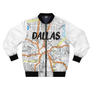 Dallas Kimante White AOP Bomber Jacket
