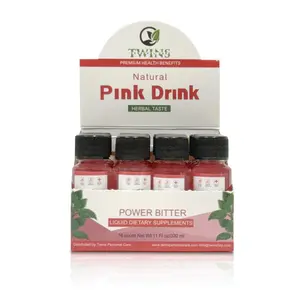 Pink Drink Box 16 bottles each 20ml Mens Herbal Energy Supplement