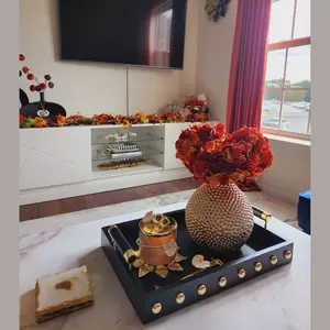 Orange Hydrangea Bunch (set of 2)