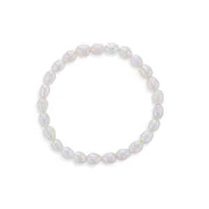 5"-7" Elongated Freshwater Cultured Pearl Baby / Kids / Teen Bracelet Base