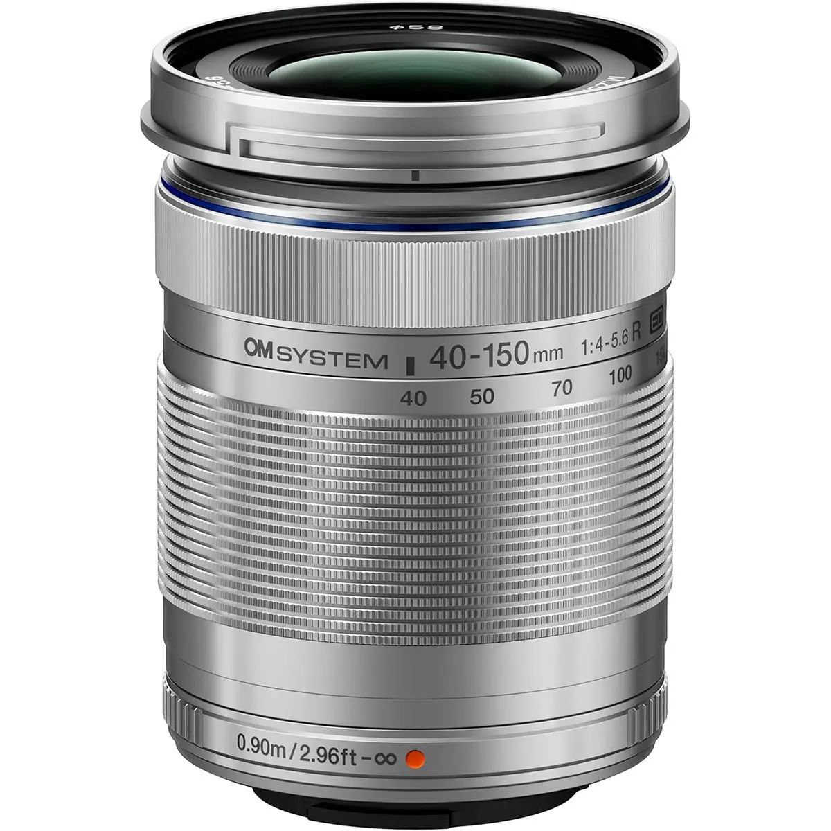 OM SYSTEM M.Zuiko Digital ED 40-150mm f/4-5.6 R Lens for Micro Four Thirds, Silver