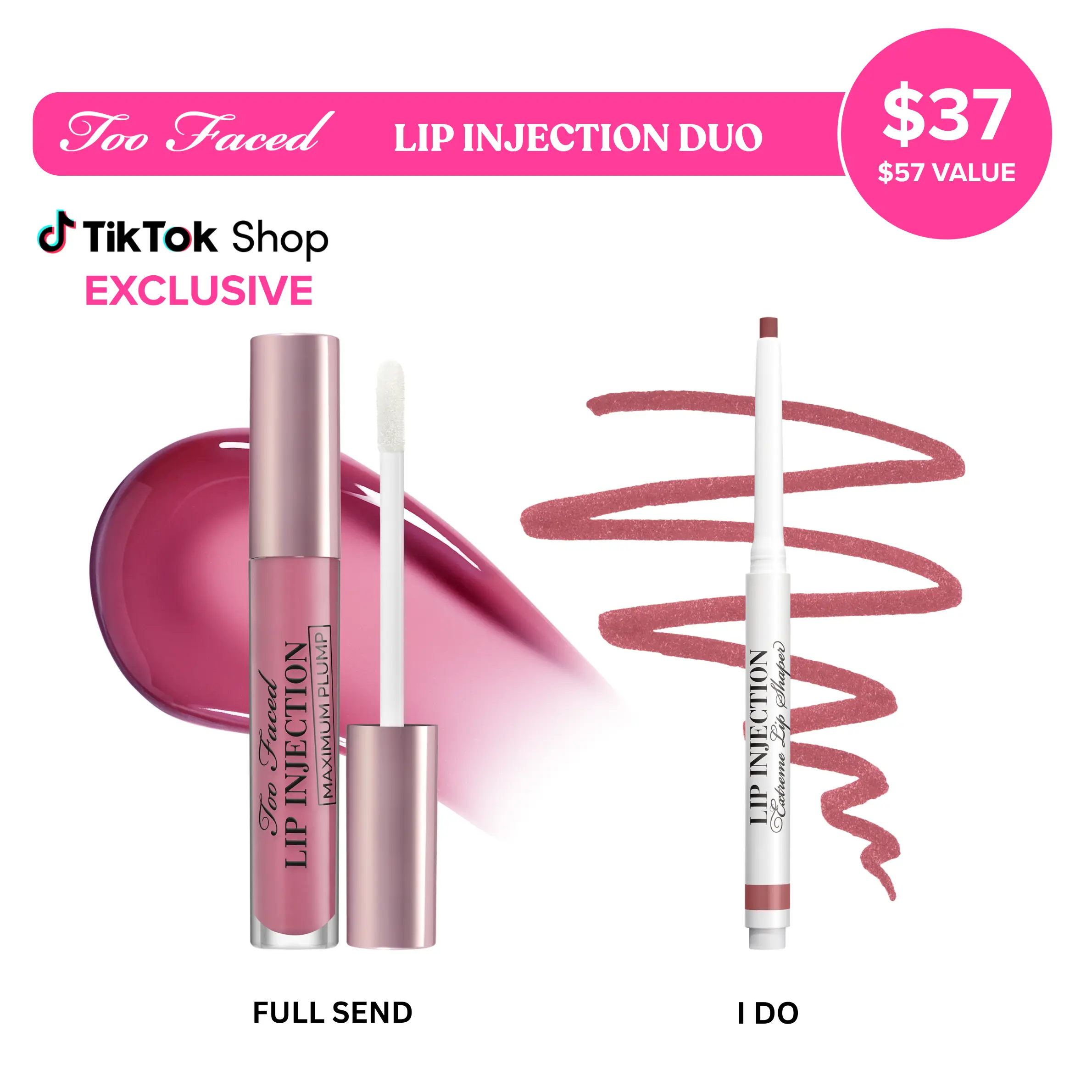 Too Faced Lip Injection Duo - Lip Injection Maximum Plump