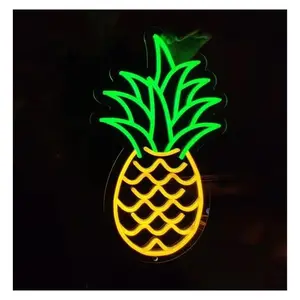 Fruit Pineapple Neon Sign For Fruit Shop，Bar Decor, Store Shop Decor 40x22cm