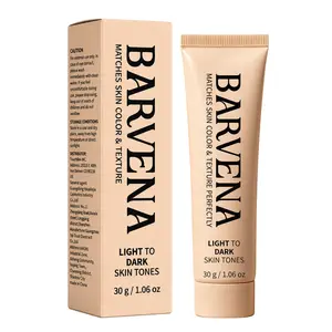 Barvena Color Changing Foundation for Women – Instantly Adapts to Your Skin Tone – Buildable Light-to-Medium, Medium Dark-to-Dark, Coverage – 12-Hour Wear – Natural Dewy Finish