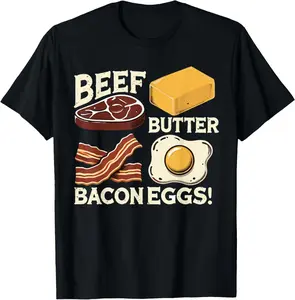 Carnivore beef butter bacon eggs carnivore diet meat keto T-Shirt