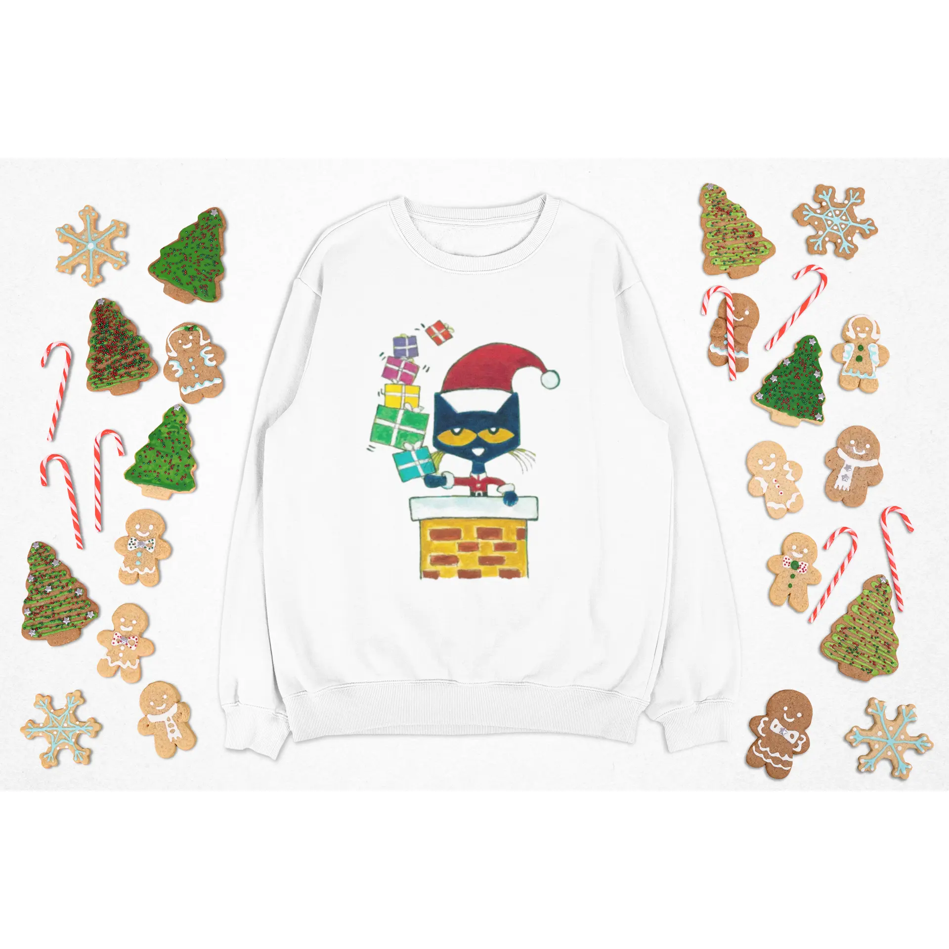 Pete The Cat Christmas Sweater