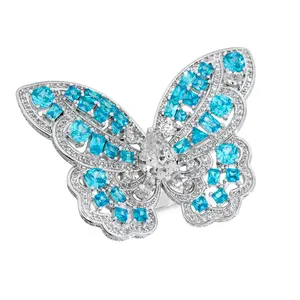 Mariah Butterfly Ring in Aquamarine