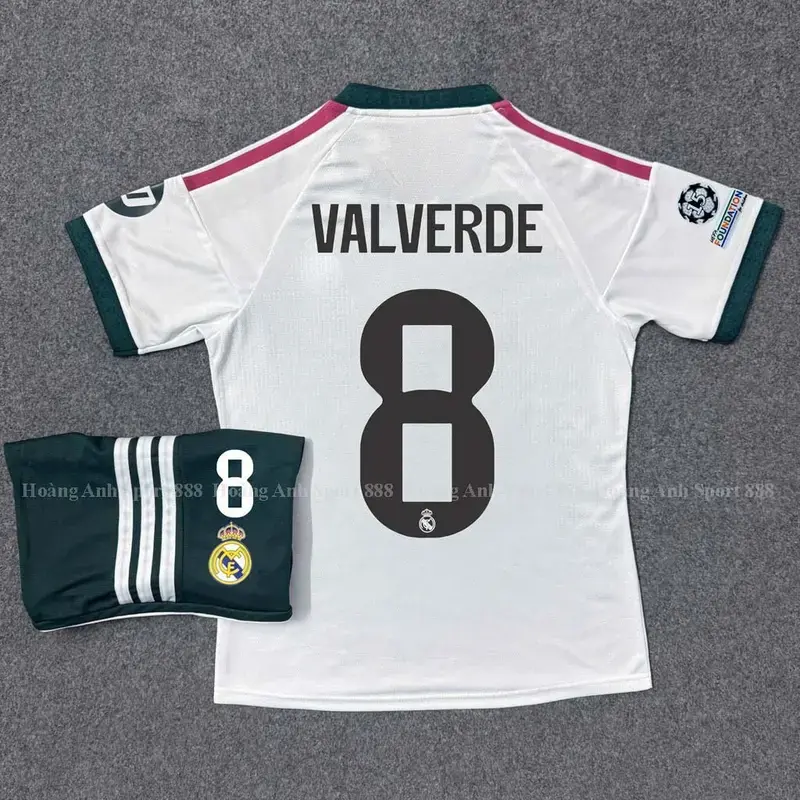 Valverde Team #8 Home Jersey 2026/27 – Unisex White LaLiga Replica Football Shirt, Professional Sports & Outdoor Fan Top