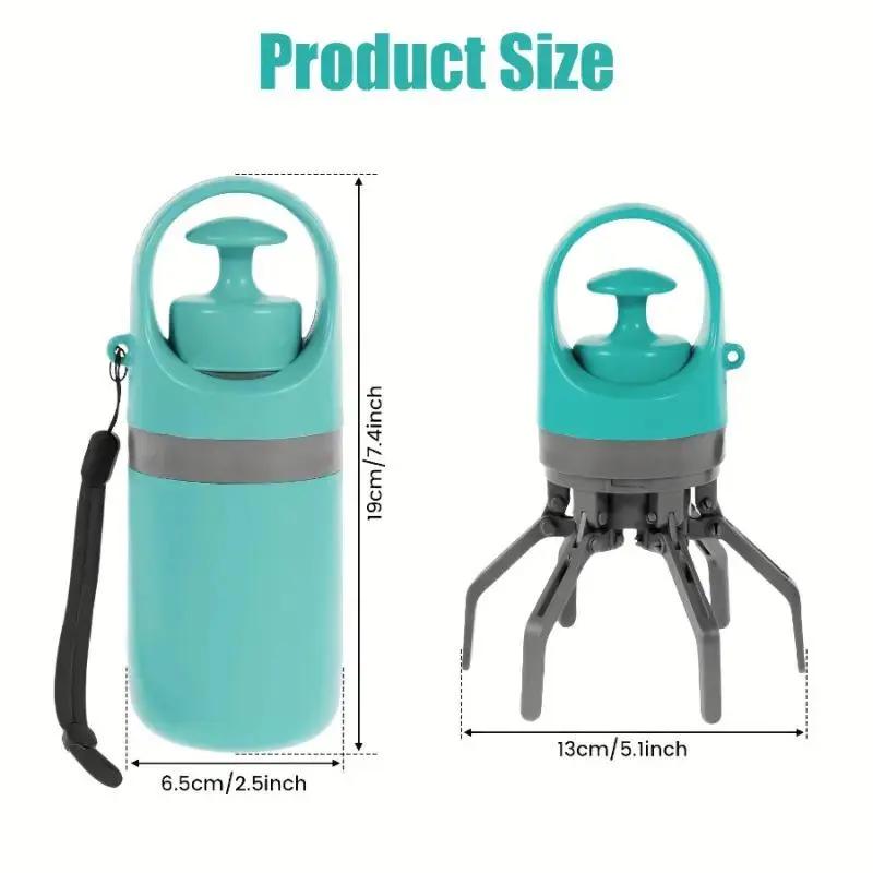 Portable pet waste scoop, 1-pack dog waste bag holder, pet waste bag dispenser, outdoor dog waste scoop