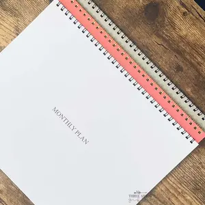 Three Arrow Gifts 12 Month Minimalist Undated Planner Calendar desktop calendar