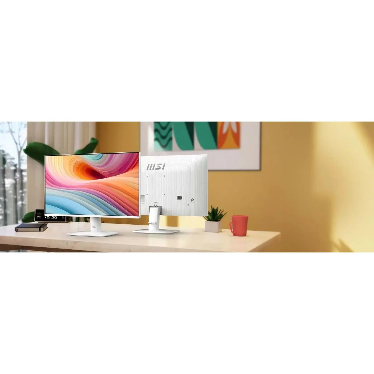 MSI PROMP251WE2 24.5 in. 120 Hz IPS Panel 16-9 1 & 4ms HDMI DP Speaker Monitor - 1920 x 1080 Pixel