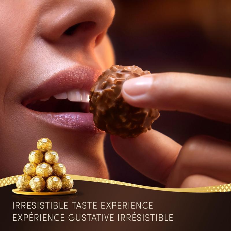 Ferrero Rocher Premium Milk Chocolate Hazelnut, 48 ct.Birthday Gift, Anniversary