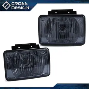 CROSSDESIGN New BUMPER DRIVING FOG LAMP SMOKED LENS FIT FOR 04-12 CHEVY COLORADO/GMC CANYON