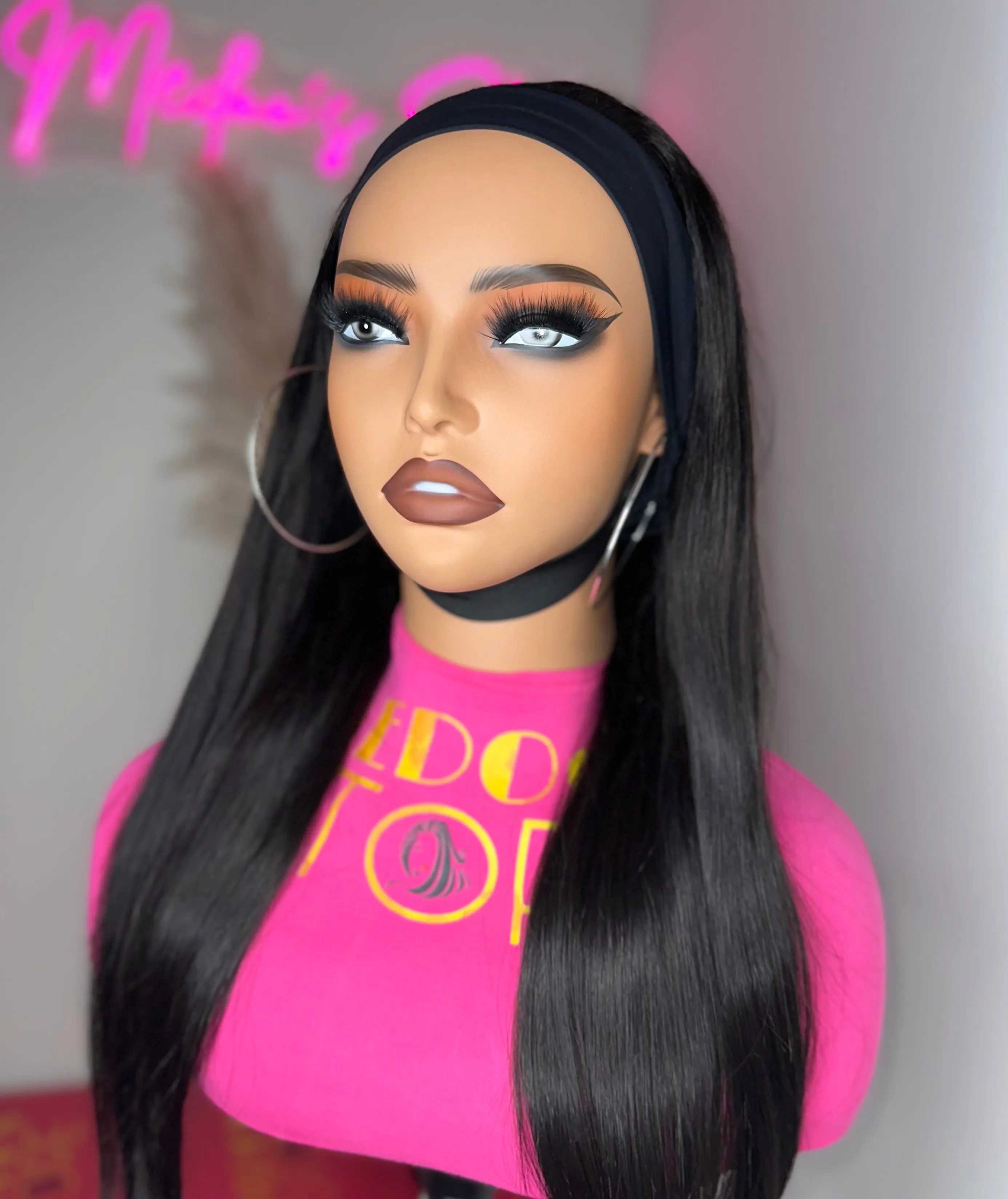 Headband Straight wig Headband Straight wig