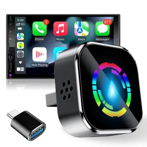 2026 Wireless CarPlay Adapter for Both Apple and Android, converts Wired to Wireless, 2.4/5.8GHz Dual-Band WiFi Fast Connection, No Delay, Hands-Free Calling, Plug and Play, Wireless CarPlay Dongle, for OEM Wired CarPlay Cars