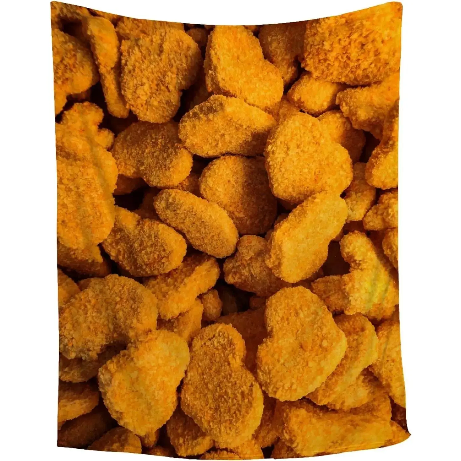 FJTP Chicken Nugget Fries Blanket,Dino Nugget Blankets Gift Soft Cozy Plush Bedding Blanket,Fuzzy Flannel Fleece Funny Food Ketchup Blanket for Couch Sofa Bedroom Chairs Dorm Camping Gift for Young Adults Men Women Boy Girl