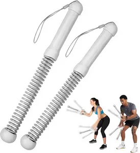 Weighted Cordless Battle Ropes 2PCS, New Upgrade Quiet Ropeless Training Rope Fitness Equipment for Home Gym, HIIT Workouts, Full-Body Exercise, Noise-Free Indoor Training