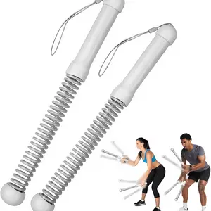 Weighted Cordless Battle Ropes 2PCS, New Upgrade Quiet Ropeless Training Rope Fitness Equipment for Home Gym, HIIT Workouts, Full-Body Exercise, Noise-Free Indoor Training