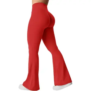 Women's Kalie Flare Scrunch V Cross Waist Yoga Leggings