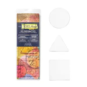 Petite Gel Printing Plates – Circle, Square & Triangle for Junk Journaling & Card Making