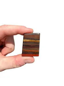 Mugglestone Crystal Slice (0.75" - 1.75") Tiger Iron Tumbled stone - Grounding Stones - Tigers Eye, Hematite, Red Jasper - Mugglestone Slab