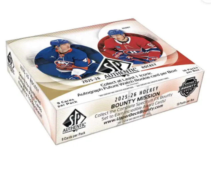 2025-26 Upper Deck SP Authentic Hockey Hobby Box