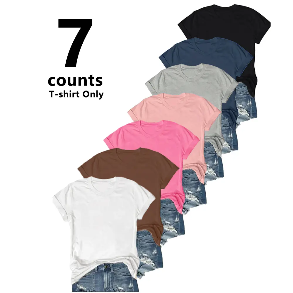 【Limited time deal】Women's Summer Undershirt Short Sleeve T-Shirt Solid Color Round Neck Casual Tee（T-shirt only） Womenswear Shortsleeve