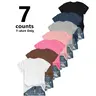 【Limited time deal】Women's Summer Undershirt Short Sleeve T-Shirt Solid Color Round Neck Casual Tee（T-shirt only） Womenswear Shortsleeve
