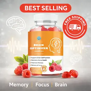 Brain Optimizer Gummies for Women | Cognitive Support Supplement with Magnesium L-Threonate, Omega-3, Ashwagandha & Lion’s Mane | Raspberry Flavor | Nootropic Brain Support for Memory, Focus & Mental Clarity | 90 Count