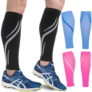 Calf Compression Sleeves for Men & Women, 20-30 Mmhg Leg Compression, Footless Compression Socks, 1 Pair