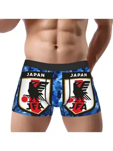 1 Piece Japan Football Underpants Homme Panties Men's Underwear Sexy Shorts Boxer Briefs Match Day Essentials 