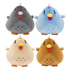 20cm Soft Chicken Plush Toy Cartoon Chicken Game Toy Soft Animal Chicken Pillow for Kids Accompany Toy Room Decor