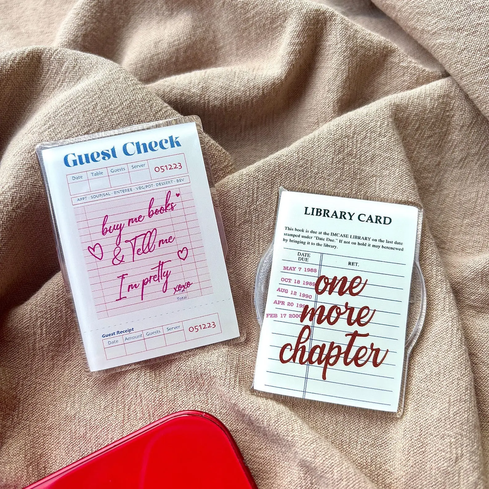 Library Card Phone Grip |Guest Check Magsafe Griptok |Kindle Kobo Decoration|Phone Holder Book Lover Gifts