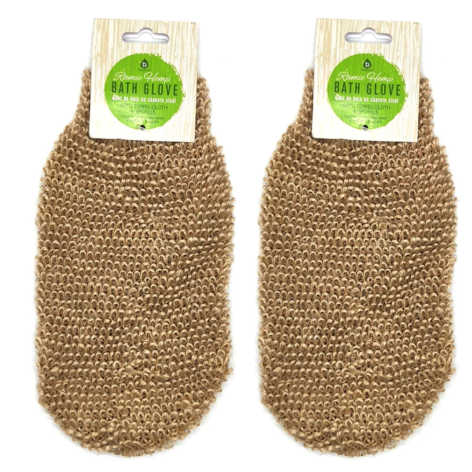 Exfoliating Sisal Bath Glove (2-Pack) – Shower Scrub Mitt Exfoliating Sisal Bath Glove (2-Pack) – Shower Scrub Mitt
