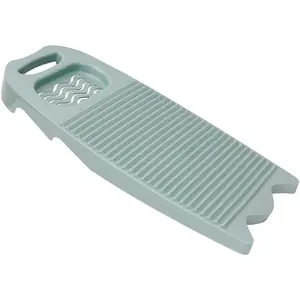 Non-Slip Laundry Washing Board, Household Washboard, Hand Wash Board, Manual Wash Clothes Laundry Pad Scrubbing Board for Household(15.7x8.07x1.06inches) (E-Light Blue)