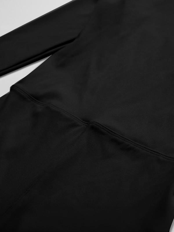 Women's Long Sleeve Zipper Jumpsuit, Workout Jumpsuit, Sporty Tight-Fit Yoga, Above the Knee Dance Fitness Romper, All Season Wearable, Gym Yoga Clothing