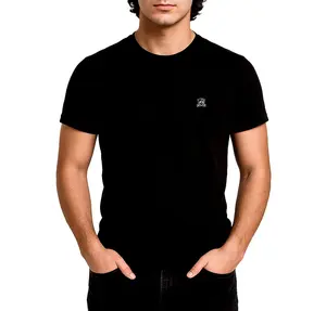 Bossy Bulldog Brand - Men's Crew Neck T-Shirt - In Black