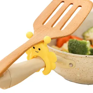 1pc Three-In-One High-Temperature Silicone Spoon Rest, Cute Bee Design, Space-Saving, Non-Stick Surface, Anti-Slip Material, Ideal Gift for Cooking Enthusiasts