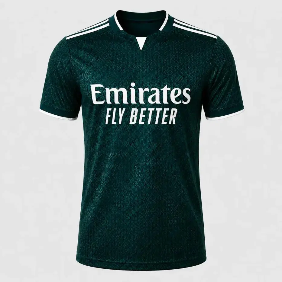 [FULL LOGO] - REAL Away 2026/27 Unisex Football Jersey - Green Fan Version