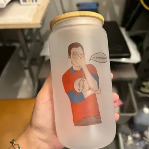 Sheldon Cooper Glass Cup