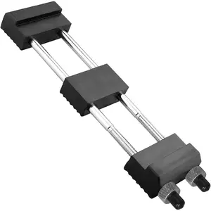 Stainless Steel Adjustable Whetstone Holder with No-Slip Rubber Base - Universal Sharpening Stone Base for 6-8.5 Inch Water Stones - Heavy Duty Non-Skid  Sharpening Stone Support Rack