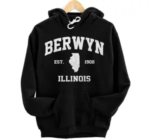 Berwyn Illinois IL vintage state Athletic style Hoodie, Sweatshirt, T-Shirt