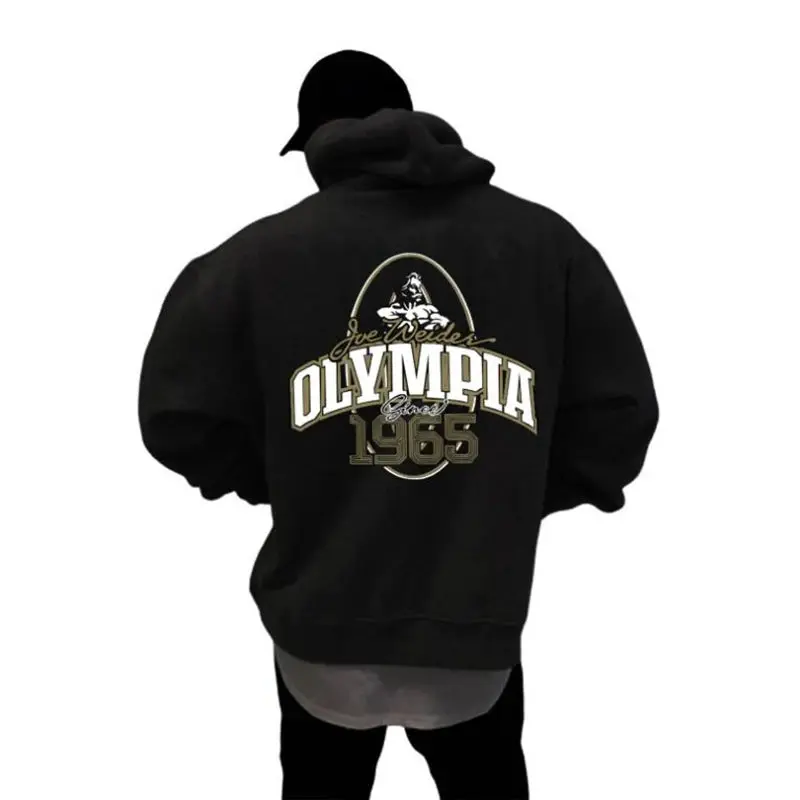 OLYMPIA Men's Fitness Hooded Sweatshirt