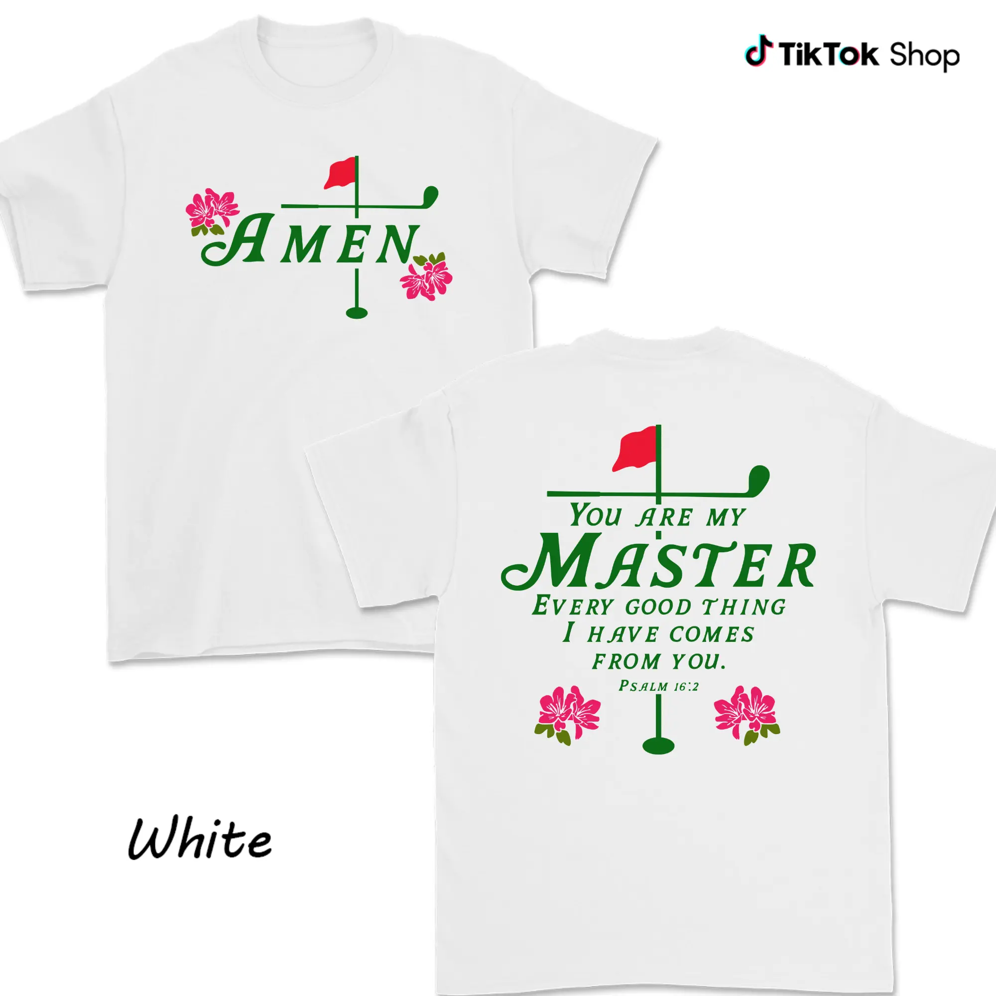 Amen You Are My Master Psalm 16:2 Golf Shirt For Men For Women, Christian Golf Graphic Tee, Faith Statement Apparel, Stylish Spiritual Gift
