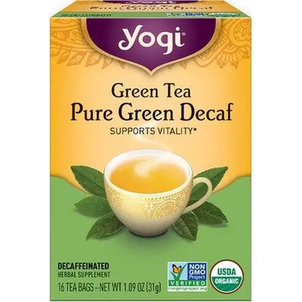 YOGI TEA Green Tea Pure Green Decaf 16 BAG