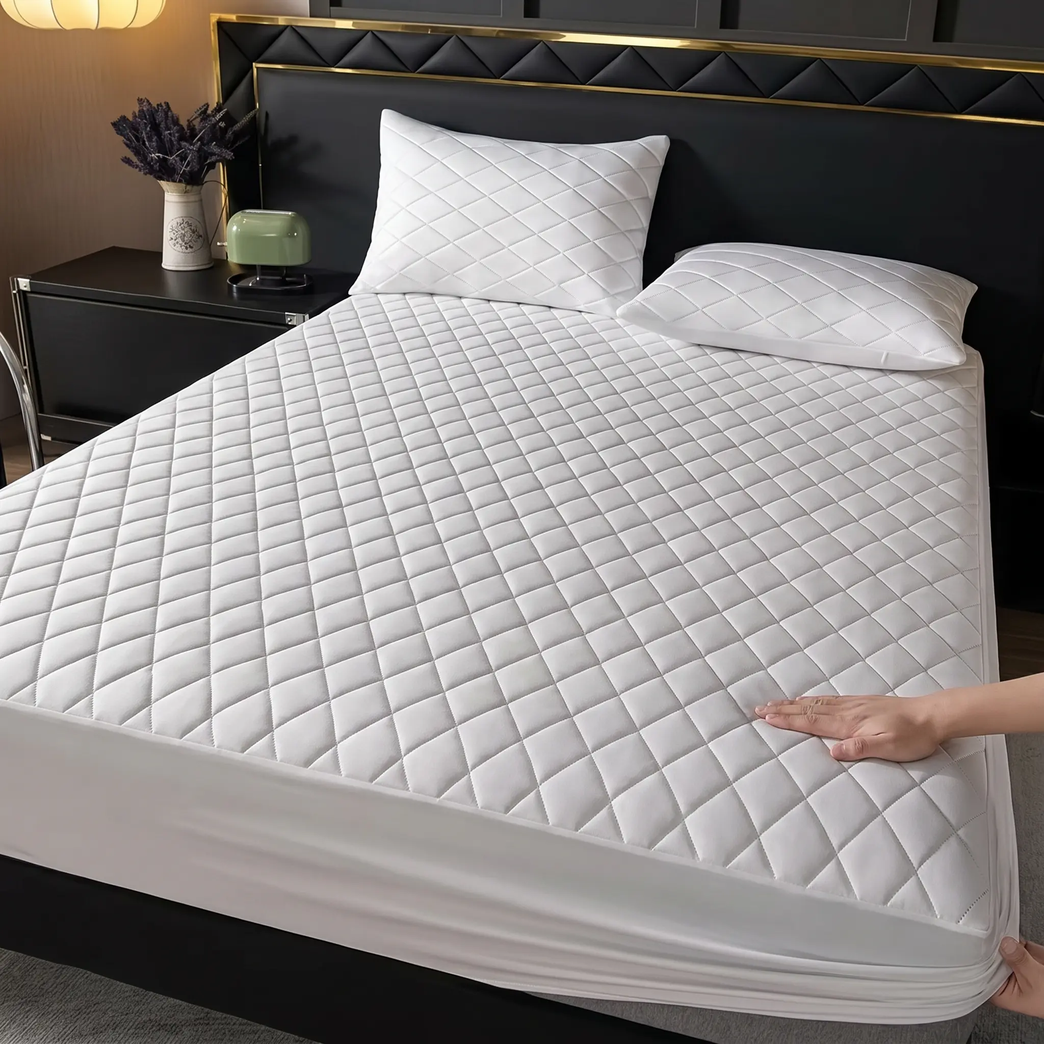 Waterproof Mattress Protector Cover Set – 16-Inch Deep Pocket, Leakproof & Stain-Resistant, Soft & Breathable – Machine Washable – Ideal for Kids, Pets & Daily Use – Fits Twin/Full/Queen/King Size bed