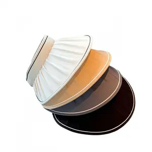 2026 Summer Korean-Style Sun Hat — Foldable, Pleated, Wide-Brimmed, Open-Top Visor for Face Protection — Versatile, Stylish Outdoor Sun Hat