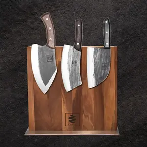 Handforged Knives & Display Set, 4PC