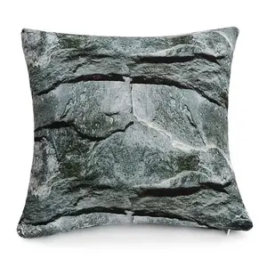 18" Square Pillow Cover Stone Pattern for Home Decor and Comfort Stylish and Versatile Addition to Any Room